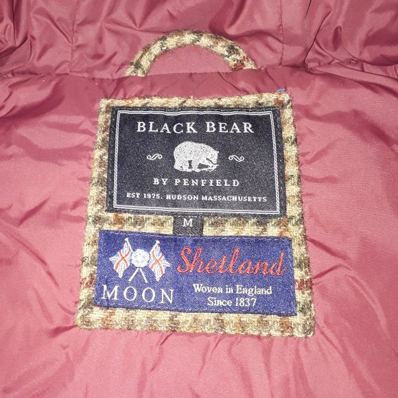 Penfield Landis Moon Shetland Wool Tweed Down-Filled Parka Medium - Picture 4 of 10